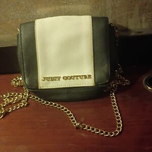 Juicy Couture Black and Cream Crossbody Bag